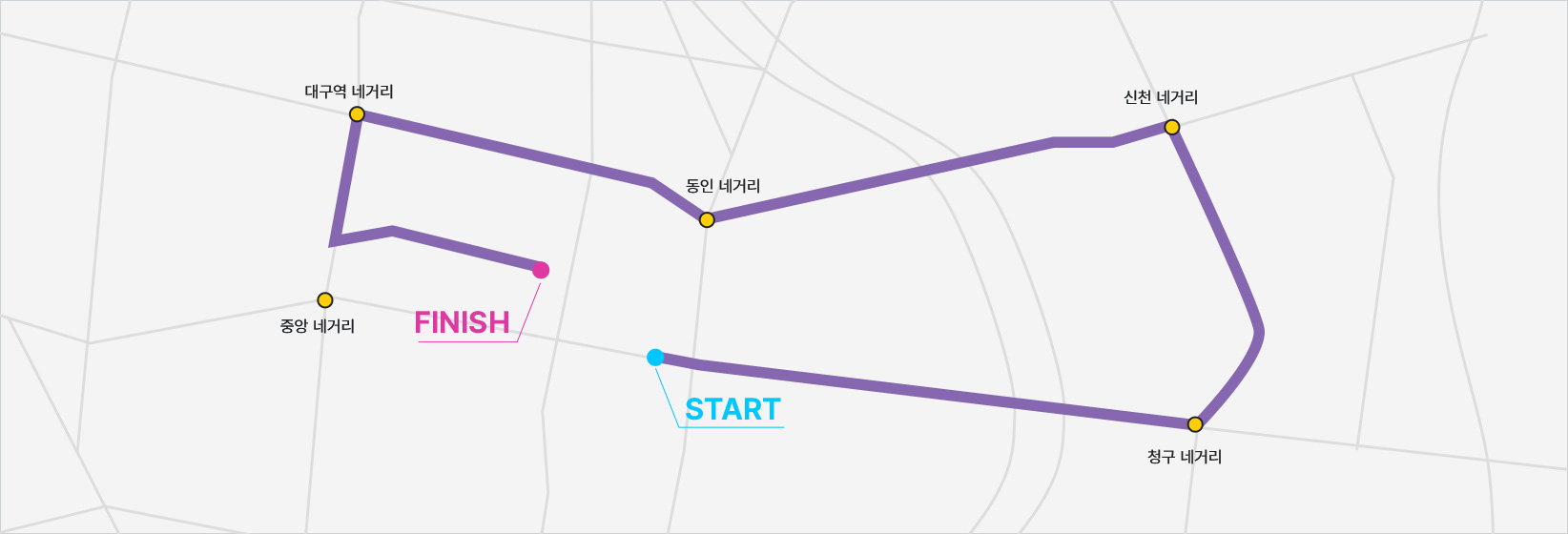 2027 대구마라톤 건강달리기 5km 공식 코스맵