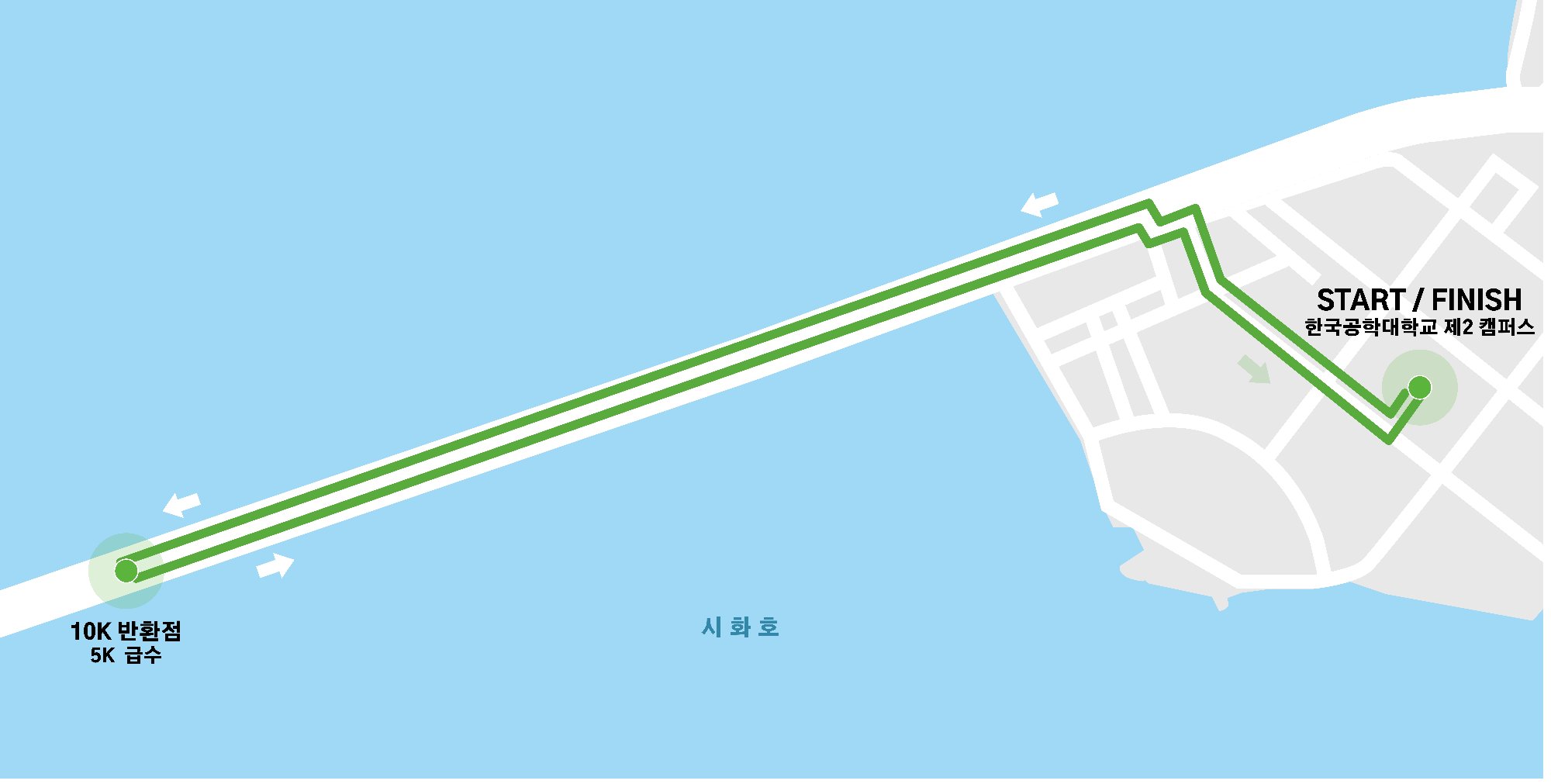 2026 제12회 시흥시 전국하프마라톤 10km 코스 공식 코스도