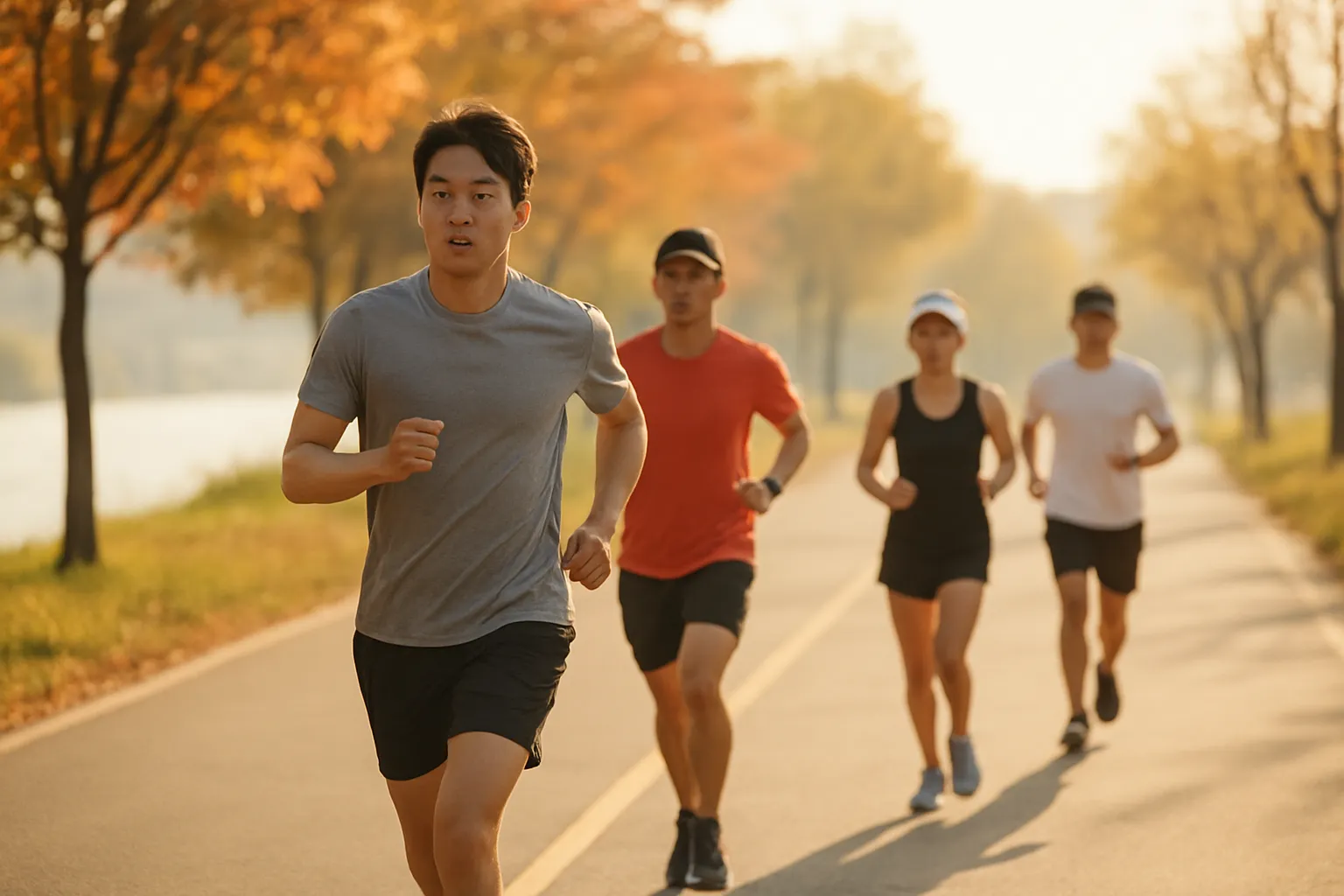 한강변 10km 마라톤 코스 구간