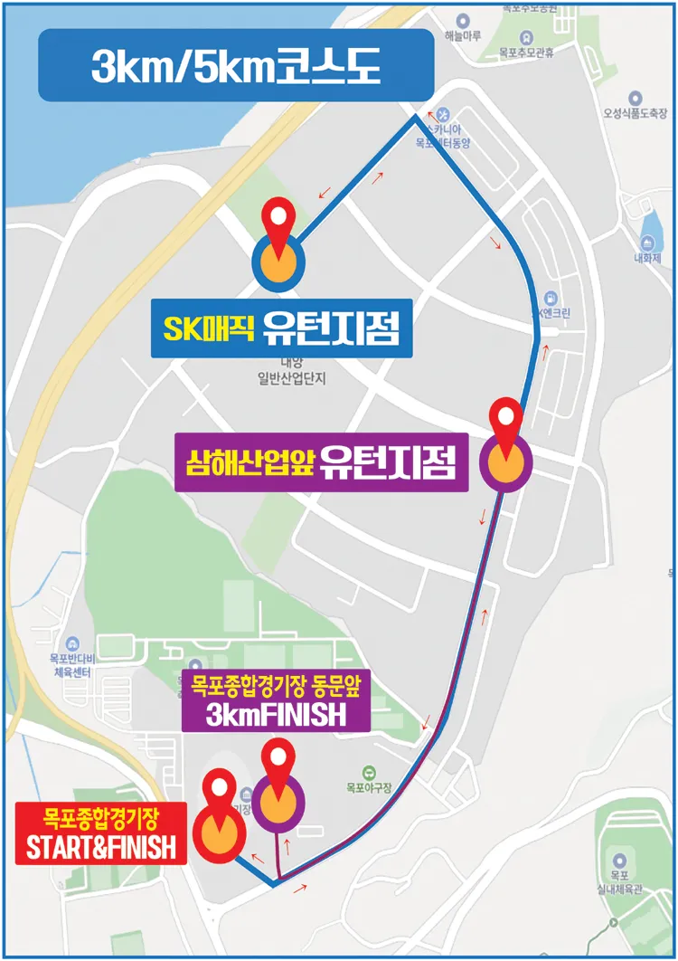 공식 코스도 (출처: www.djrun.kr)