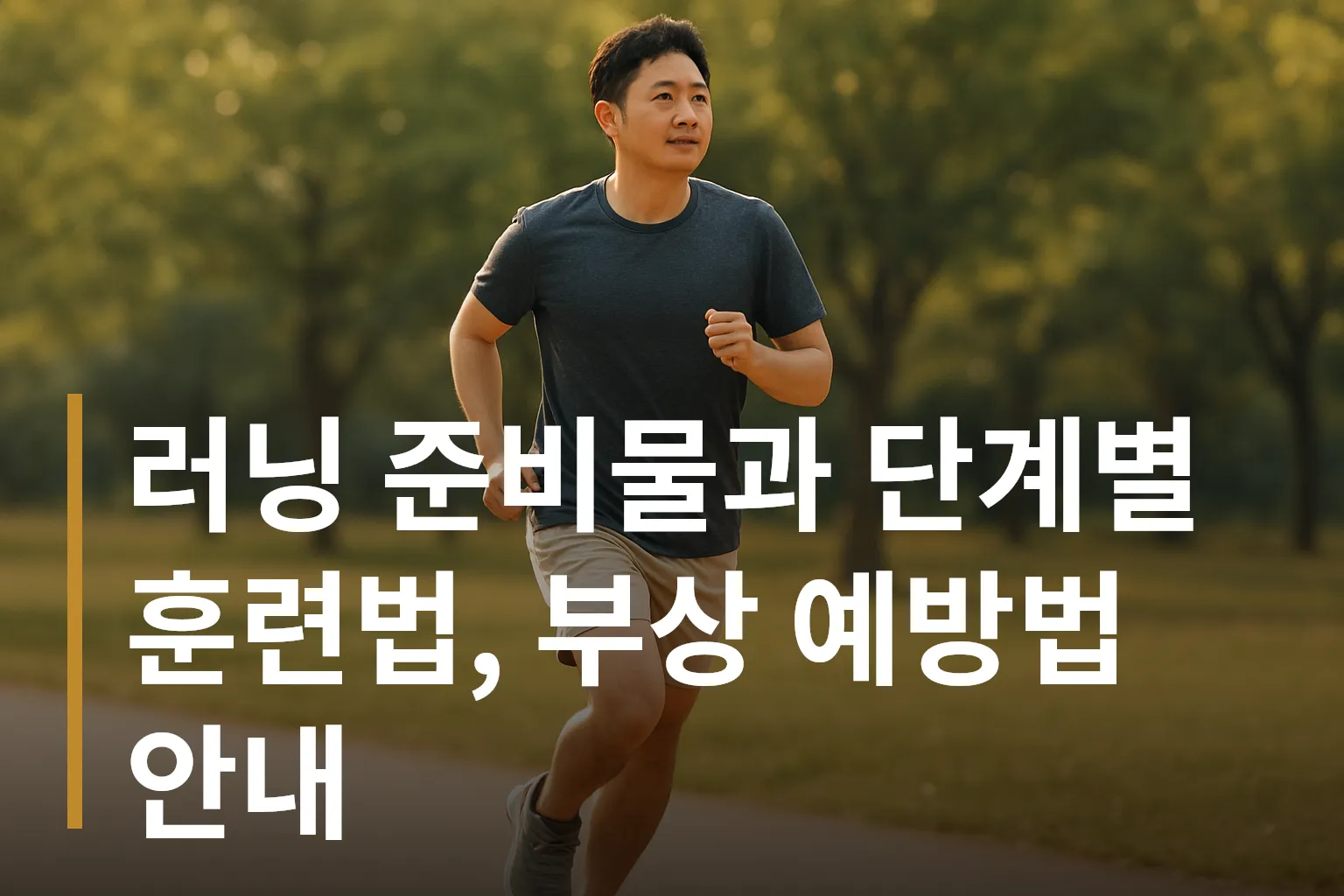 편안한 러닝화를 신고 달리는 모습